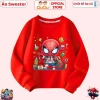Áo Sweater Dài Tay Bé Trai Người Nhện CIUCIU KID Đi Học - Nỉ Vải Da Cá Ấm, Giá 160k