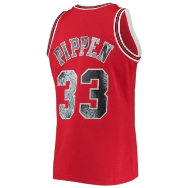 Áo Swingman Diamond Scottie Pippen 75 năm - Chicago Bulls đỏ 1.997/98, giá ưu đãi 164k