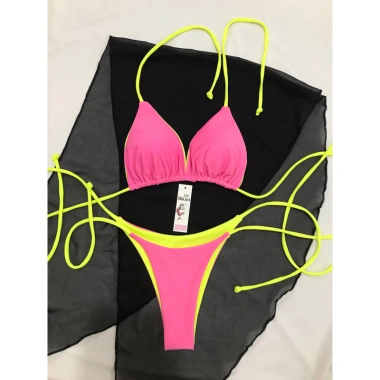 Áo Tắm Bikini 2 Mảnh Dây Nhiều Màu Tam Giác Siêu Đẹp - Giảm 26% còn 109650đ 4