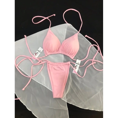 Áo Tắm Bikini 2 Mảnh Dây Nhiều Màu Tam Giác Siêu Đẹp - Giảm 26% còn 109650đ 16