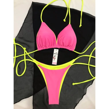 Áo Tắm Bikini 2 Mảnh Dây Nhiều Màu Tam Giác Siêu Đẹp - Giảm 26% còn 109650đ 21