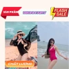 Áo tắm nữ Free Sezi một mảnh, phối khoen lệch vai, đi biển sang trọng, chỉ 199k