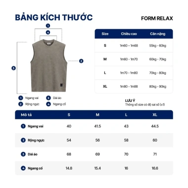 Áo Tank Top Nam ICONDENIM Rust Form Relaxed Giá 264.000 VNĐ, giảm 58.000 9 Áo Tank Top Nam ICONDENIM Rust Form Relaxed Giá 264.000 VNĐ, giảm 58.000 9