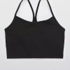 Áo tập gym nữ Aerie 2 lớp dày dặn màu đen, bra thể thao, chất đanh mịn, không bai xù - Giá chỉ 85.000 7