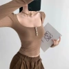 Áo tay dài cổ U, nút thờii, phong cách bigsize, vải tăm lụa Quảng Châu cao cấp - 94.860₫ 8