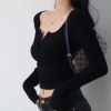 Áo tay dài phối nút nhún eo, hách eo V1, size 38-73kg - Giá chỉ 165.000₫ 6