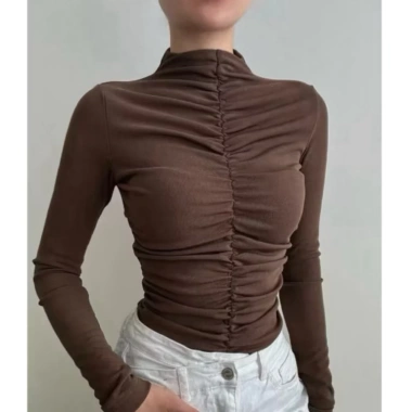 Áo TD cổ leo cao cấp vải xịn bigsize - Giảm còn 99k, tặng dây chuyền sang trọng 2