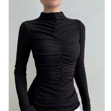 Áo TD cổ leo cao cấp vải xịn bigsize - Giảm còn 99k, tặng dây chuyền sang trọng 4