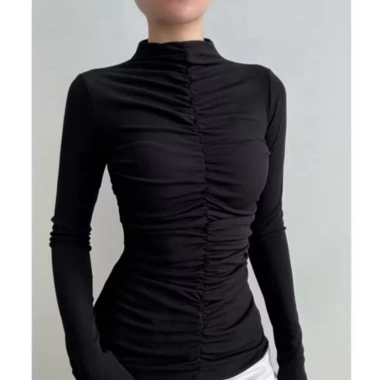 Áo TD cổ leo cao cấp vải xịn bigsize - Giảm còn 99k, tặng dây chuyền sang trọng 5