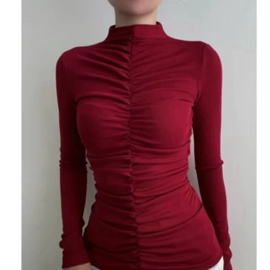 Áo TD cổ leo cao cấp vải xịn bigsize - Giảm còn 99k, tặng dây chuyền sang trọng 7