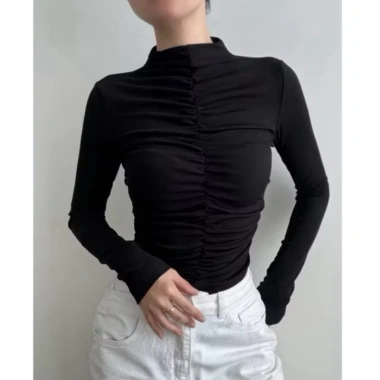 Áo TD cổ leo cao cấp vải xịn bigsize - Giảm còn 99k, tặng dây chuyền sang trọng 8