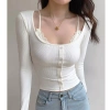 Áo TD10 phối yếm ren, nút đẹp sang trọng và size lớn 38-75kg, giá ưu đãi 95.700đ 4