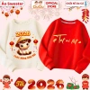 Áo Tết Bé Bính Ngọ 2.026 CIUCIU KID - Áo Nỉ Sweater Ấm Giữ Nhiệt Cho Bé Trai & Gái, 160k 4