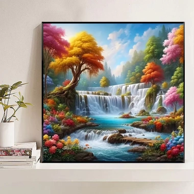 Áo thêu Trung Quốc 2.025 – Chữ Thập màu, họa tiết rừng, chất liệu thêu, giá 287k