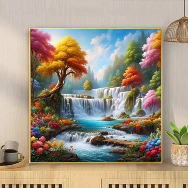 Áo thêu Trung Quốc 2.025 – Chữ Thập màu, họa tiết rừng, chất liệu thêu, giá 287k