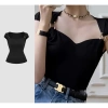 Áo thời trang phối khoen kim loại cao cấp mút & không mút 4 size bigsize - 85.860₫ 2