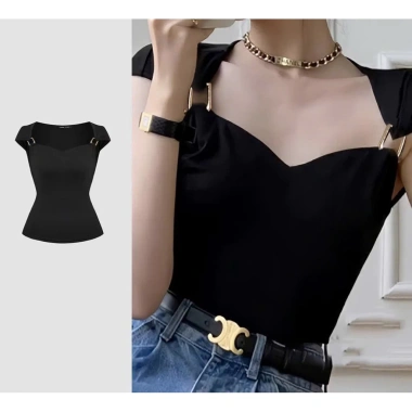 Áo thời trang phối khoen kim loại cao cấp mút & không mút 4 size bigsize - 85.860₫