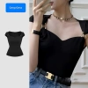 Áo thời trang phối khoen kim loại cao cấp mút & không mút 4 size bigsize - 85.860₫ 4