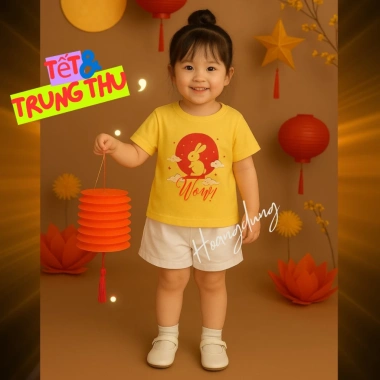 Áo thun bé gái cute in hình ngộ nghĩnh 5D cotton - Giá 55.200₫, khuyến mại hấp dẫn 3
