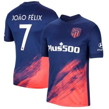 Áo thun bóng đá Atletico Madrid 2.022 in Griezmann, João Félix, Suárez - Dáng rộng size lớn, giá 155k