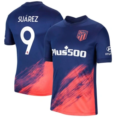 Áo thun bóng đá Atletico Madrid 2.022 in Griezmann, João Félix, Suárez - Dáng rộng size lớn, giá 155k
