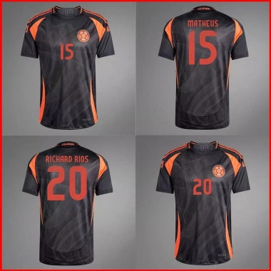 Áo thun bóng đá Columbia 2.024-2.025 - Thiết kế sân khách, cho người lớn, trẻ em và plus size, giá chỉ 162.000đ
