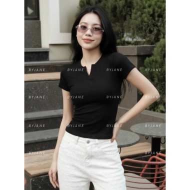 Áo Thun Cổ Trụ Tàu Ôm Eo BYJANE Giảm Giá 89000đ - Thun Nữ CỔ TRỤ Đẹp Cao Cấp 7 Áo Thun Cổ Trụ Tàu Ôm Eo BYJANE Giảm Giá 89000đ - Thun Nữ CỔ TRỤ Đẹp Cao Cấp 7