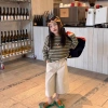 Áo thun dài tay Fuguo Girls xuân hè sọc đáy hoạt hình, áo len trẻ em, giảm 50% 318.677₫