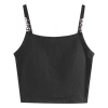 Áo thun gân tăm 2 dây phối xích trắng đen - Siêu nhẹ, thời trang, giá chỉ 79.800₫ 5