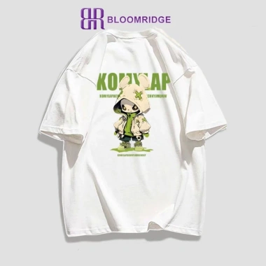 Áo thun nam in hình hoạt hình rộng rãi mùa hè BLOOMRIDGE - Thiết kế Anime vui nhộn để mặc thường ngày 2