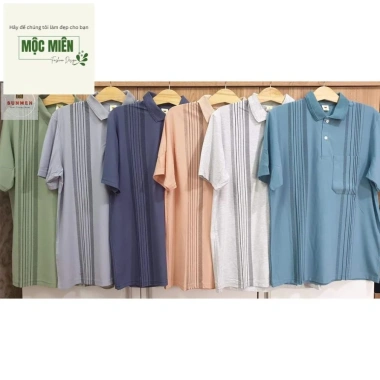 Áo Thun Nam Túi Trung Niên Sọc Cổ Bẻ Rộng Tay, Size 50‑85kg, Giá 84.000₫ 4