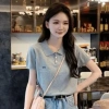 Áo thun ngắn tay thêu kiểu polo lụa lạnh mùa hè cho nữ – Giá chỉ 119.627₫ 3