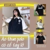 Áo thun polo cổ form rộng siu dẻo, giá 75.000₫ - giảm mạnh, thoải mái cả ngày
