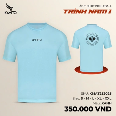 Áo Thun Thể Thao Nam Kamito Pickleball - Co Giãn, Thoáng Mát, Giá Ưu Đãi 350k 6 Áo Thun Thể Thao Nam Kamito Pickleball - Co Giãn, Thoáng Mát, Giá Ưu Đãi 350k 6