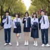 [áo tím]Bộ Đồng Phục Học Sinh Thái Lan - Nanno cosplay Gồm áo+nơ+chân váy JK nữ sinh kẻ Caro chữ A Xếp Ly Dáng Xoè Ulzza 3