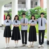 [áo tím]Bộ Đồng Phục Học Sinh Thái Lan - Nanno cosplay Gồm áo+nơ+chân váy JK nữ sinh kẻ Caro chữ A Xếp Ly Dáng Xoè Ulzza 4