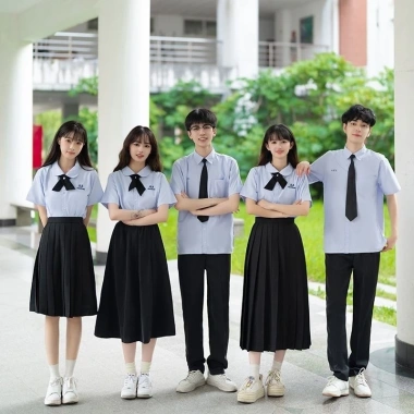 [áo tím]Bộ Đồng Phục Học Sinh Thái Lan - Nanno cosplay Gồm áo+nơ+chân váy JK nữ sinh kẻ Caro chữ A Xếp Ly Dáng Xoè Ulzza 4