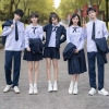 [áo tím]Bộ Đồng Phục Học Sinh Thái Lan - Nanno cosplay Gồm áo+nơ+chân váy JK nữ sinh kẻ Caro chữ A Xếp Ly Dáng Xoè Ulzza 5