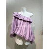 Áo tơ trễ vai nhún bèo dáng xuông O’Moey LALASTUDIO – Sang chảnh, chỉ 382.200₫ 7