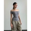 Áo trễ vai cao cấp gợi cảm form dài A23, vải gân tăm lụa, Big size, chỉ 93.787₫