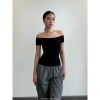 Áo trễ vai cao cấp gợi cảm form dài A23, vải gân tăm lụa, Big size, chỉ 93.787₫ 4