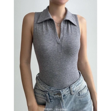 Áo trụ polo sát nách cổ trụ sang trọng, size lớn 36-35kg, tặng dây chuyền cao cấp khi mua 2, giảm còn 75.857đ