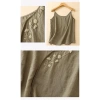 Áo vest & áo lót top Trung Quốc vải lanh cotton thêu, mát mùa hè - 153.506₫ 4