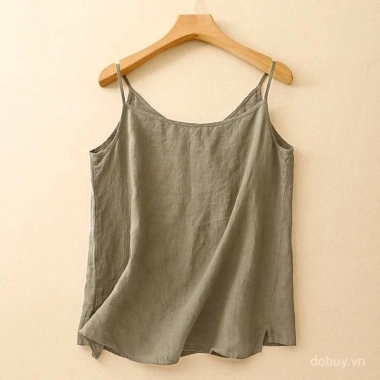 Áo vest & áo lót top Trung Quốc vải lanh cotton thêu, mát mùa hè - 153.506₫ 7