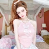 Áo vest cô gái dễ thương ngọt ngào 2.023 - Mát mẻ, bỏng, đánh giá 90% tích cực, trang phục trong/ngoài, giảm giá 220k 6