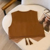Áo vest da lộn cổ điển thêu tay phong cách dân tộc, mix váy và áo khoác bohemian, giảm giá 282.979₫ 3