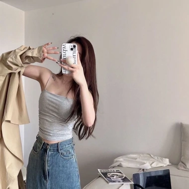 Áo vest dây đeo nữ có đệm ngực cố định, mặc đồ lót thoải mái, giảm giá 226.800đ 7