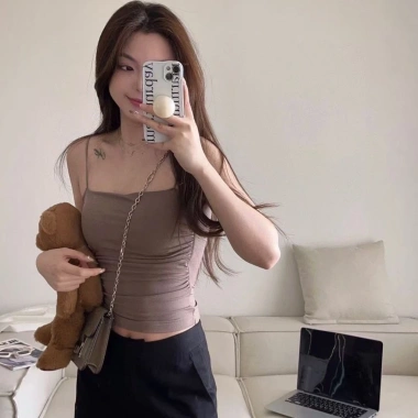 Áo vest dây đeo nữ có đệm ngực cố định, mặc đồ lót thoải mái, giảm giá 226.800đ 8