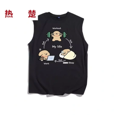 Áo Vest Thể Thao Xiaobai 3.1 Line Dáng Rộng Cỡ Lớn Không Tay Mỏng Cho Tập Gym