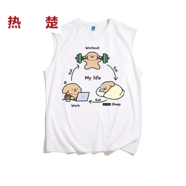 Áo Vest Thể Thao Xiaobai 3.1 Line Dáng Rộng Cỡ Lớn Không Tay Mỏng Cho Tập Gym